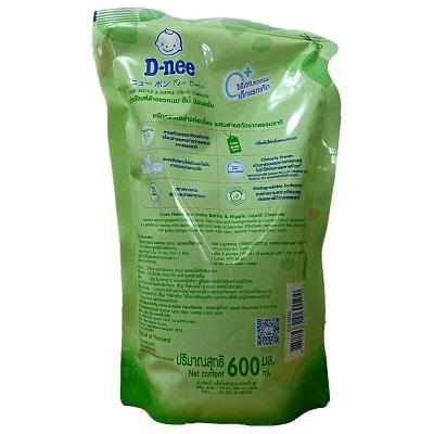 3 túi nước rửa bình sữa Dnee hữu cơ dạng túi 600ml