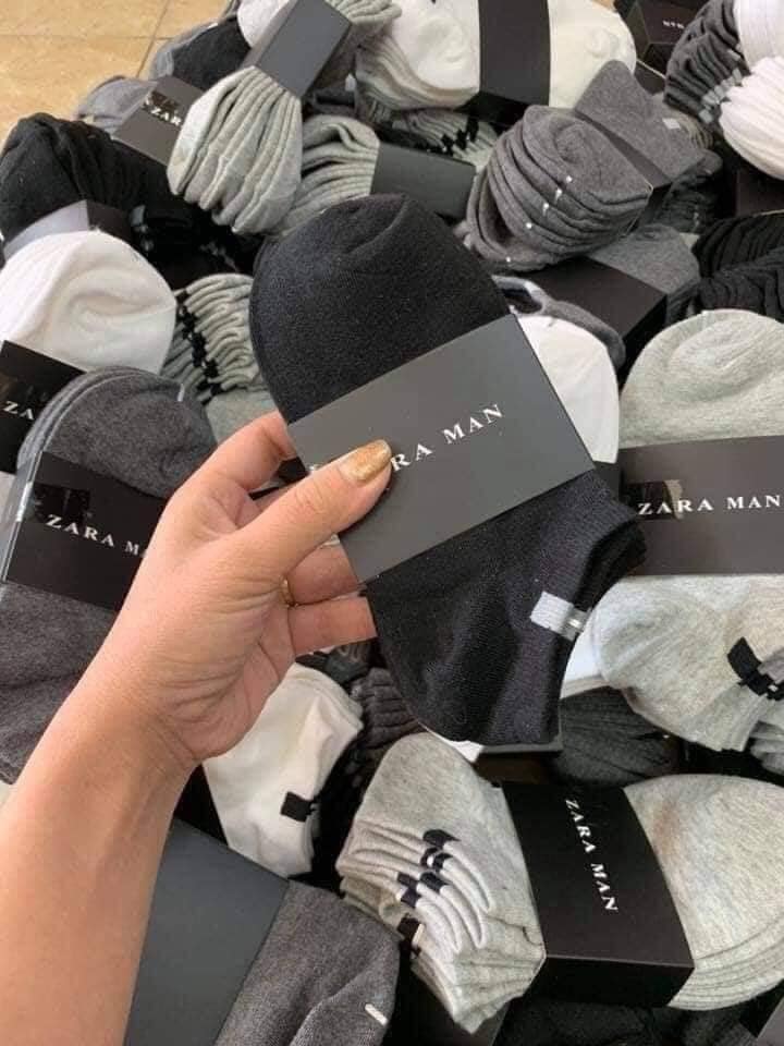LỐ 10 ĐÔI TẤT ZARA MAN NAM MẪU MỚI, tất nam ,tất zara nam.combo 10  đôi tất nam cổ ngắn