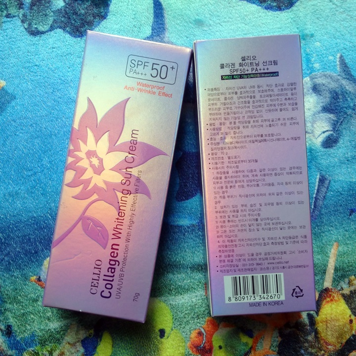 [HCM]Kem Chống Nắng Cellio Collagen Whitening Sun Cream SPF50 PA+++ - PN
