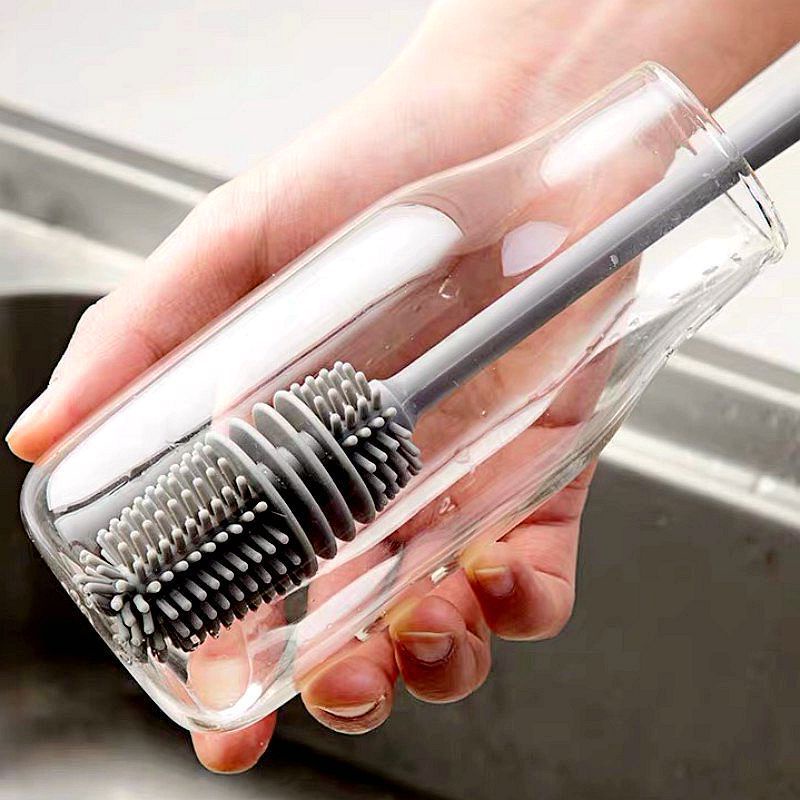 Cây Cọ Rửa Ly Cốc Rửa Bình Sữa Silicon Siêu Bền Sạch