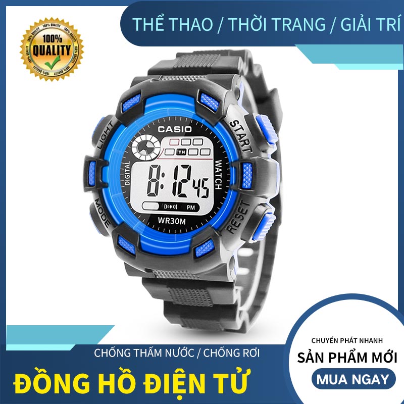 Đồng hồ nam chạy full chức năng dáng thể thao đồng hồ điện tử thời trang cá tính chống nước