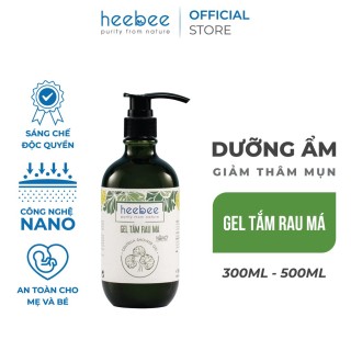 Gel tắm Rau má Heebee dưỡng ẩm mềm mịn cho mẹ và bé, ngừa rôm sẩy, mẫn ngứa 300ml-500ml thumbnail