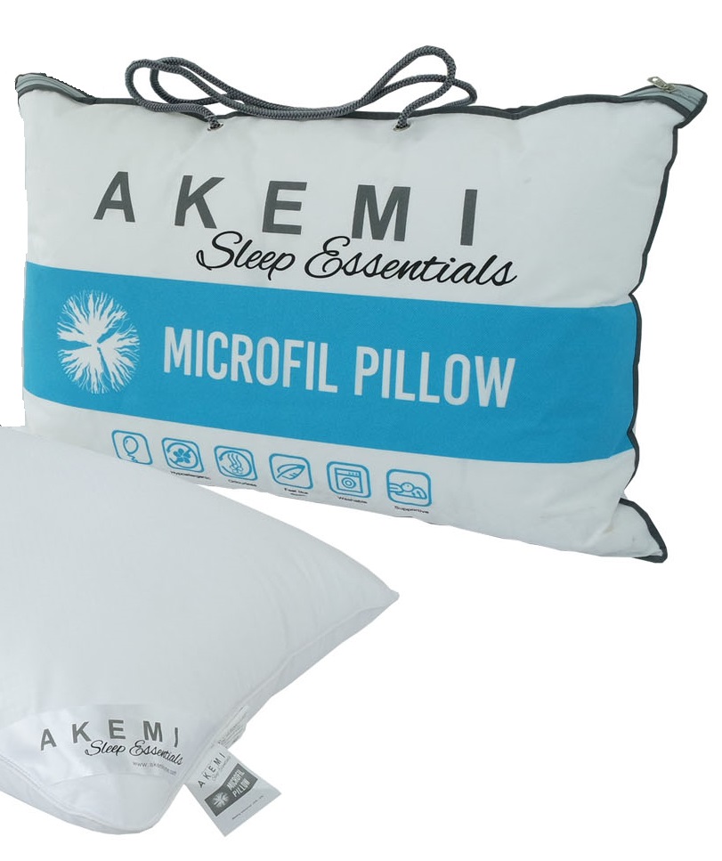 Akemi Sleep Essentials Microfil  Pillow 48cm x 73cm