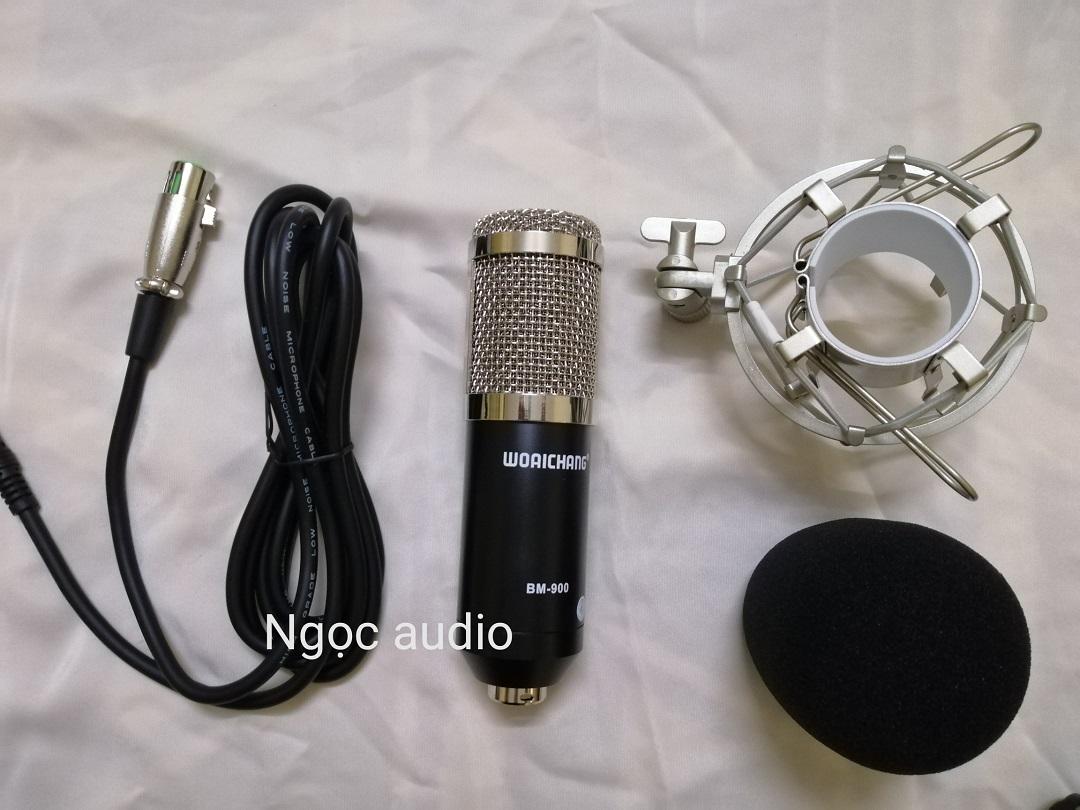 Trọn Bộ Live Stream Sound card V10 Bluetooth 2019 và Micro Bm 900