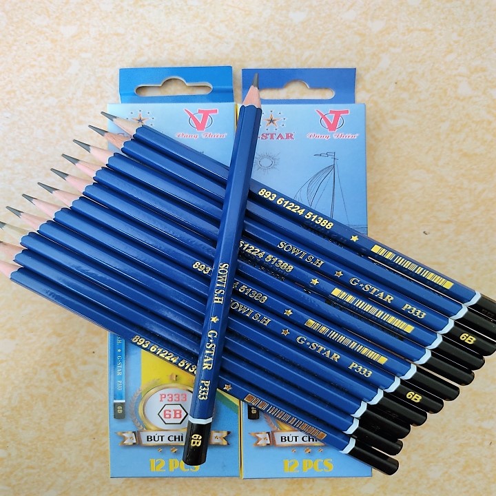 Bút Chì 6B Hộp 12 Bút