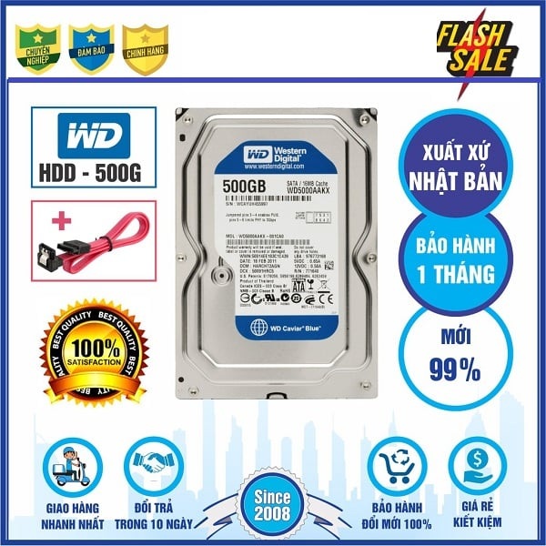 [HCM]Ổ cứng HDD WD Blue 500GB