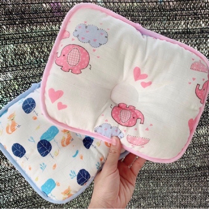 Gối xô dành cho trẻ sơ sinh in hình