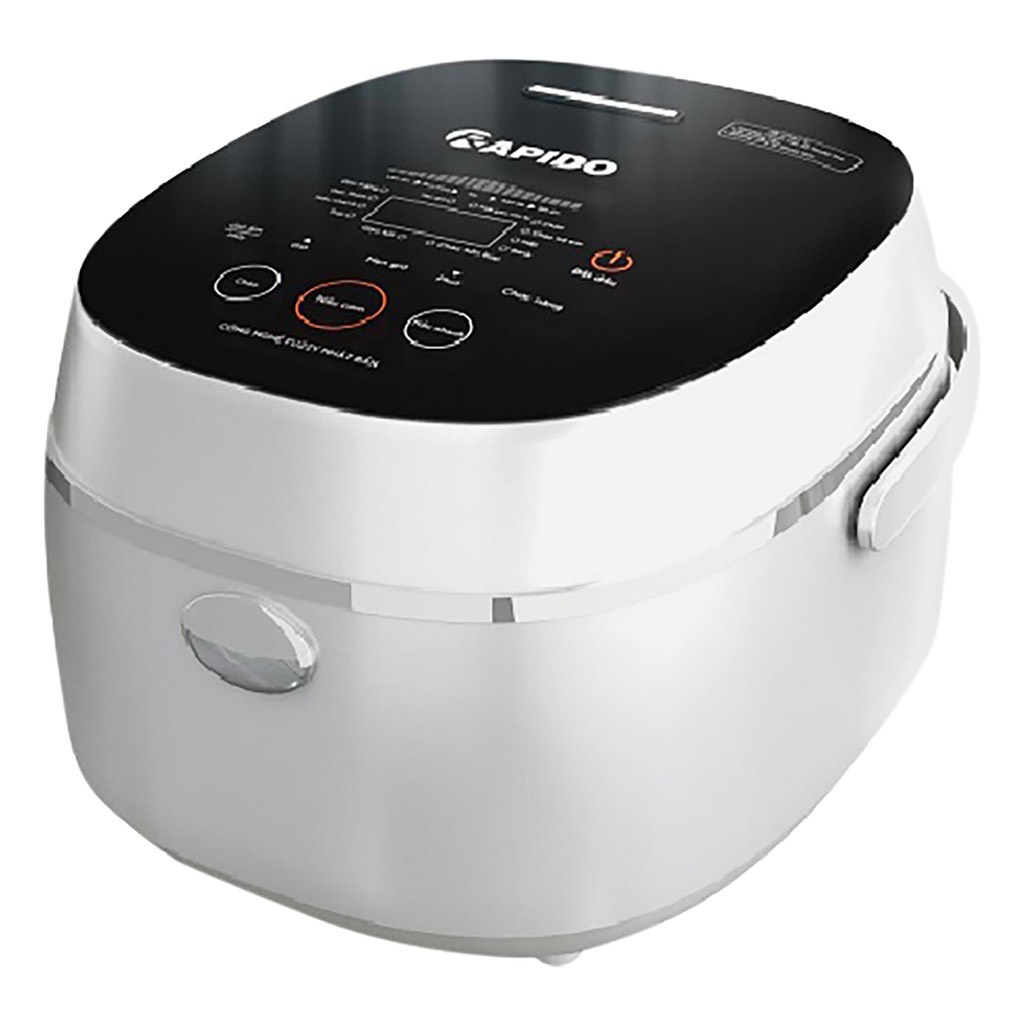 Nồi cơm điện tử rapido rc-1.2d 1.2l - 500w công nghệ nhật bản, 10 chức năng nấu bảo hành 12 tháng