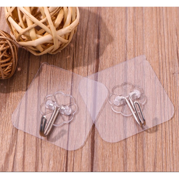 Set 10 Móc Dán Tường trong suốt thần thánh siêu dính