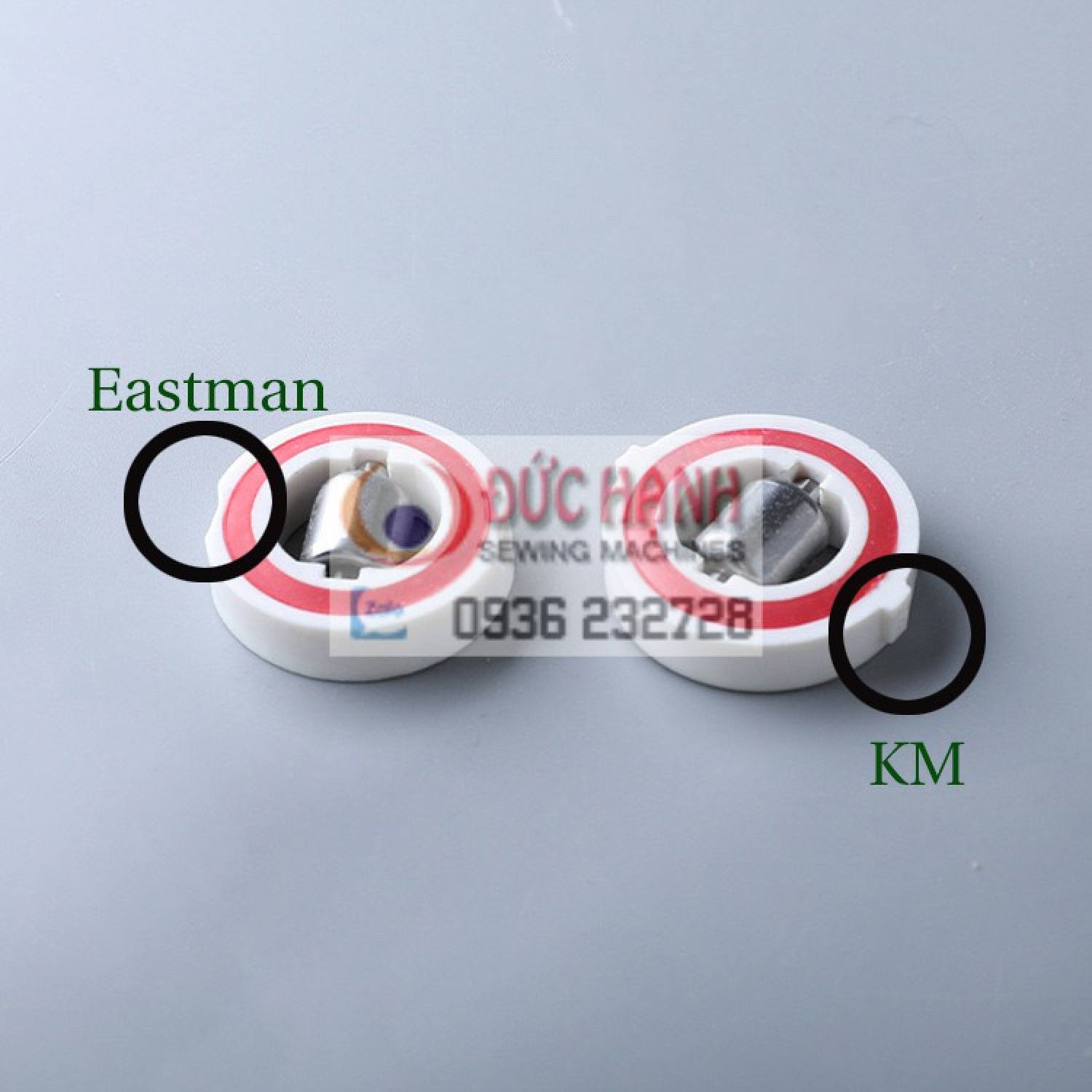 BÁNH XE MÁY CẮT VẢI ĐỨNG EASTMAN & KM