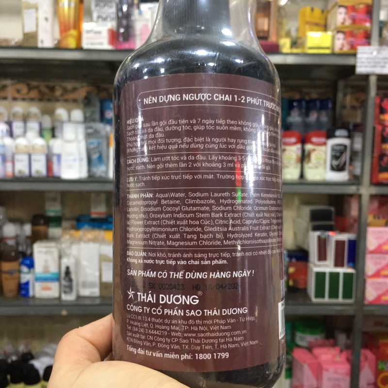 [HCM]Dầu gội thảo dược thái dương 7 - hoa bưởi tây