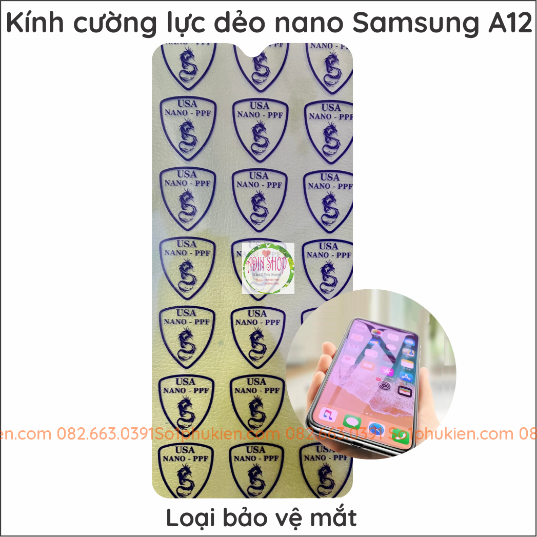 [HCM]Dán cường lực Samsung A12 dẻo nano siêu bền