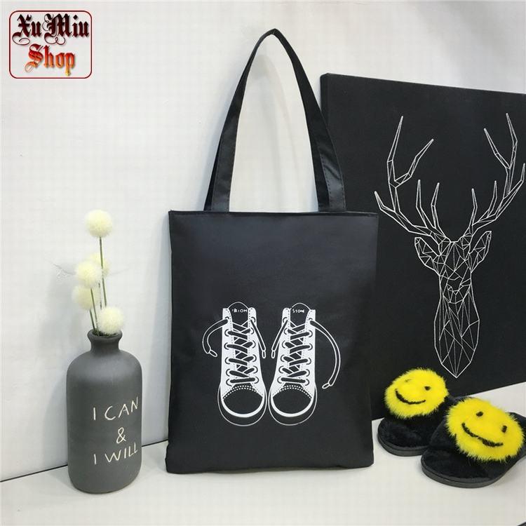 Túi tote, Túi vải size 25 - Mẫu Đôi giày