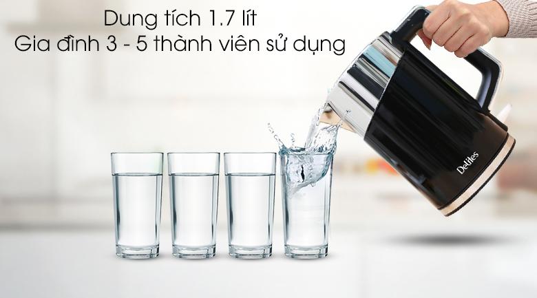 Bình siêu tốc Delites 1.7 lít ST17DB01