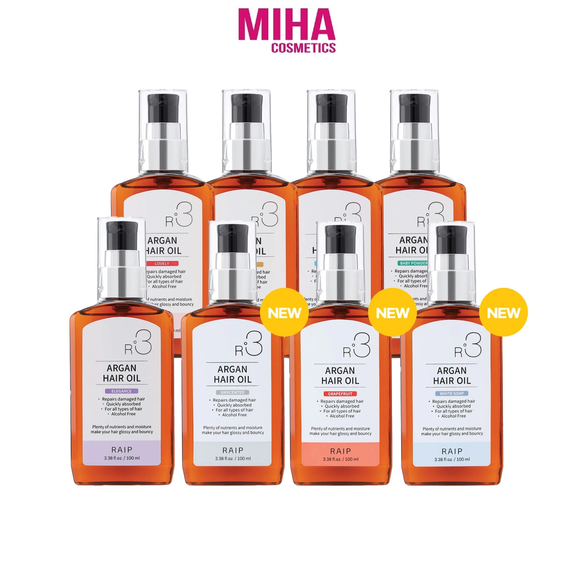 Dầu dưỡng tóc phục hồi tóc hư tổn raip r3 argan hair oil 100ml hàn quốc