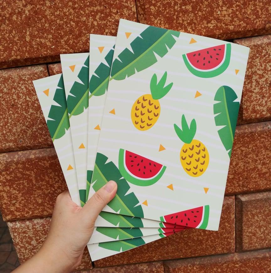 6 vở Hello Summer khổ 17x24cm