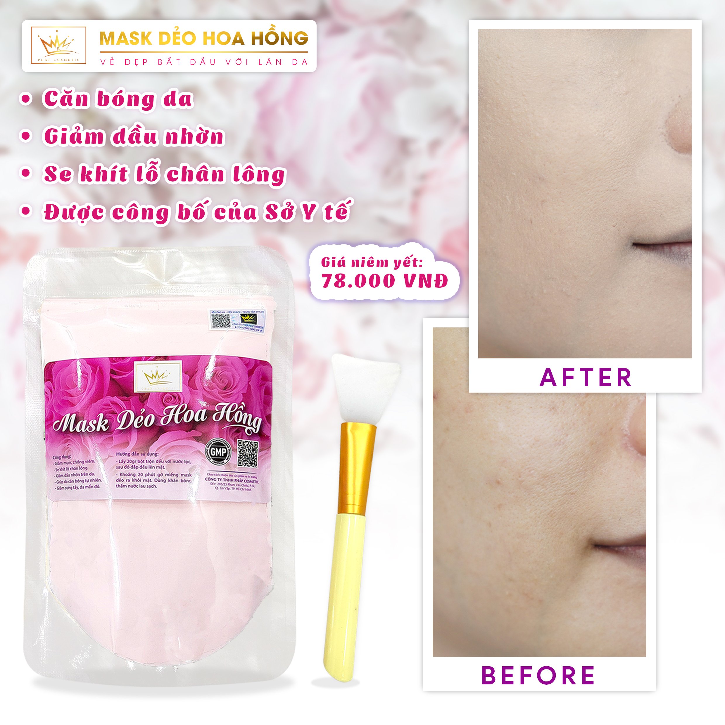 Mask hoa hồng Pháp