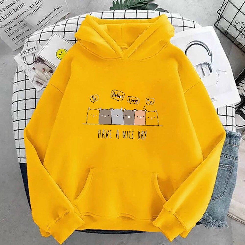 Áo Hoodie Nam Nữ Forn Rộng Unisex Hoạt Hình Heo HAVE A NICE DAY - Chất Nỉ Mềm Mại , Áo Khoác Nỉ Chui Đầu Style Ulzzang Hàn Quốc HOT TREND TTSLB0514