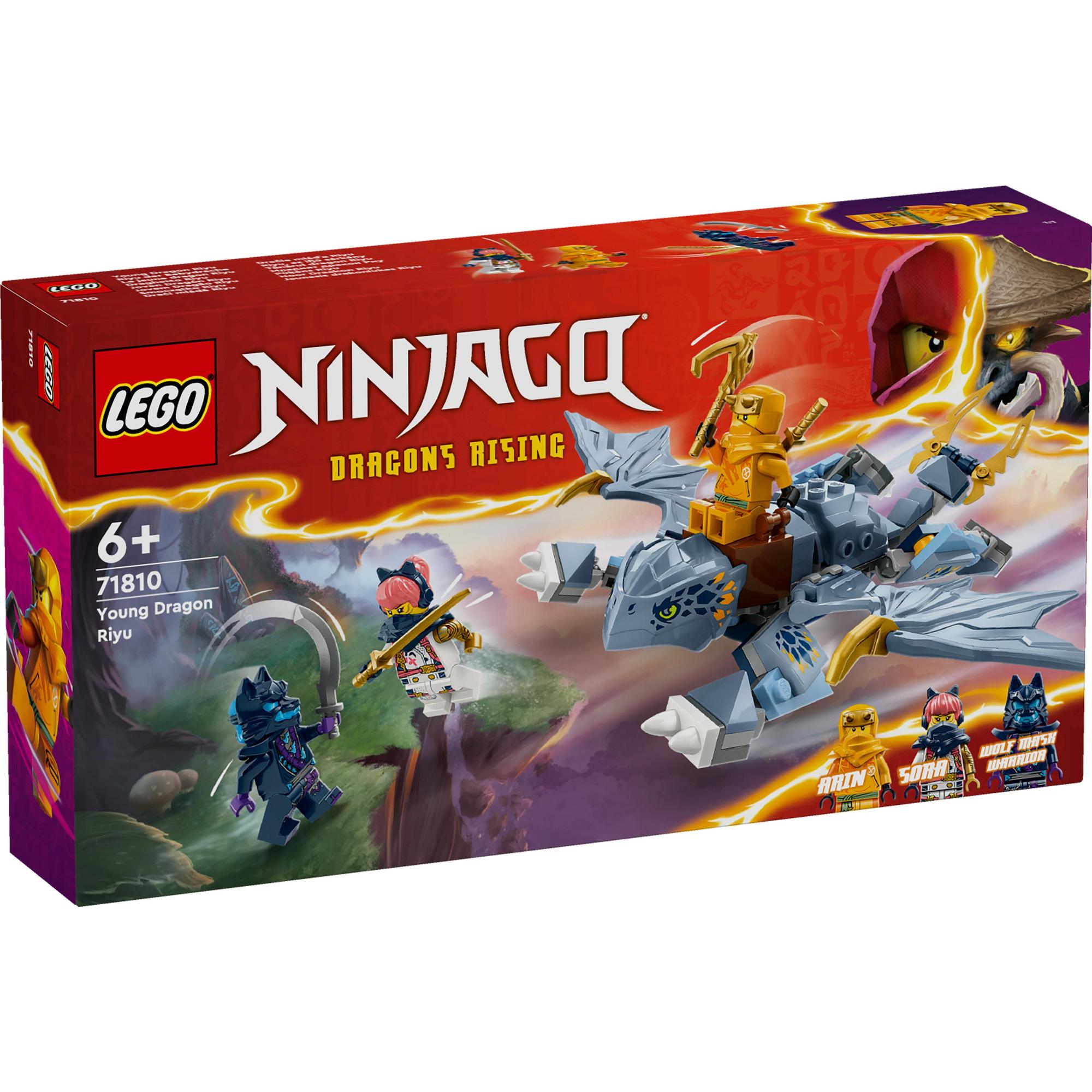 LEGO NINJAGO 71810 Đồ chơi lắp ráp Rồng con Riyu (132 chi tiết)