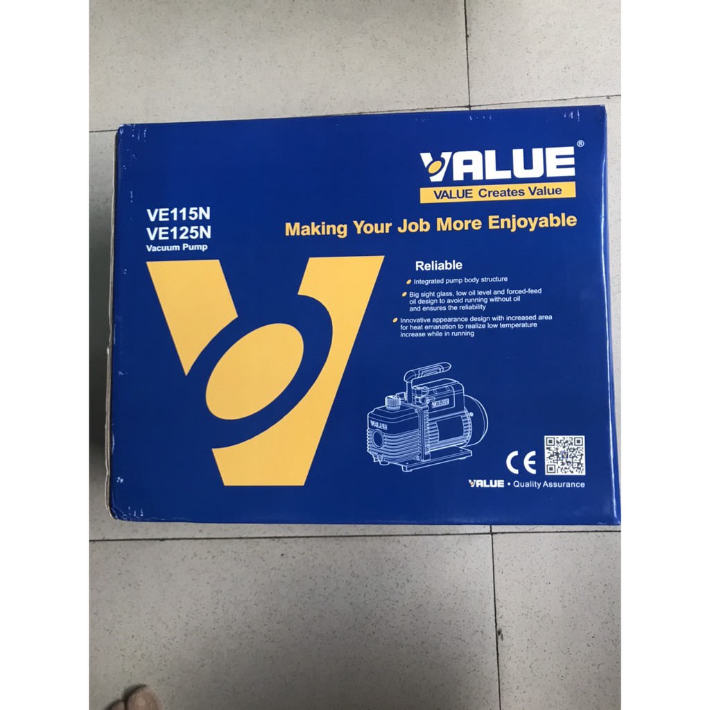 MÁY HÚT CHÂN KHÔNG ĐIỀU HÒA MÁY LẠNH VALUE 3.0 CFM (MODEL: VE125N)