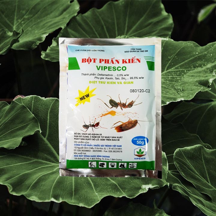 Bột phấn kiến Vipesco 50g - Diệt trừ kiến và gián
