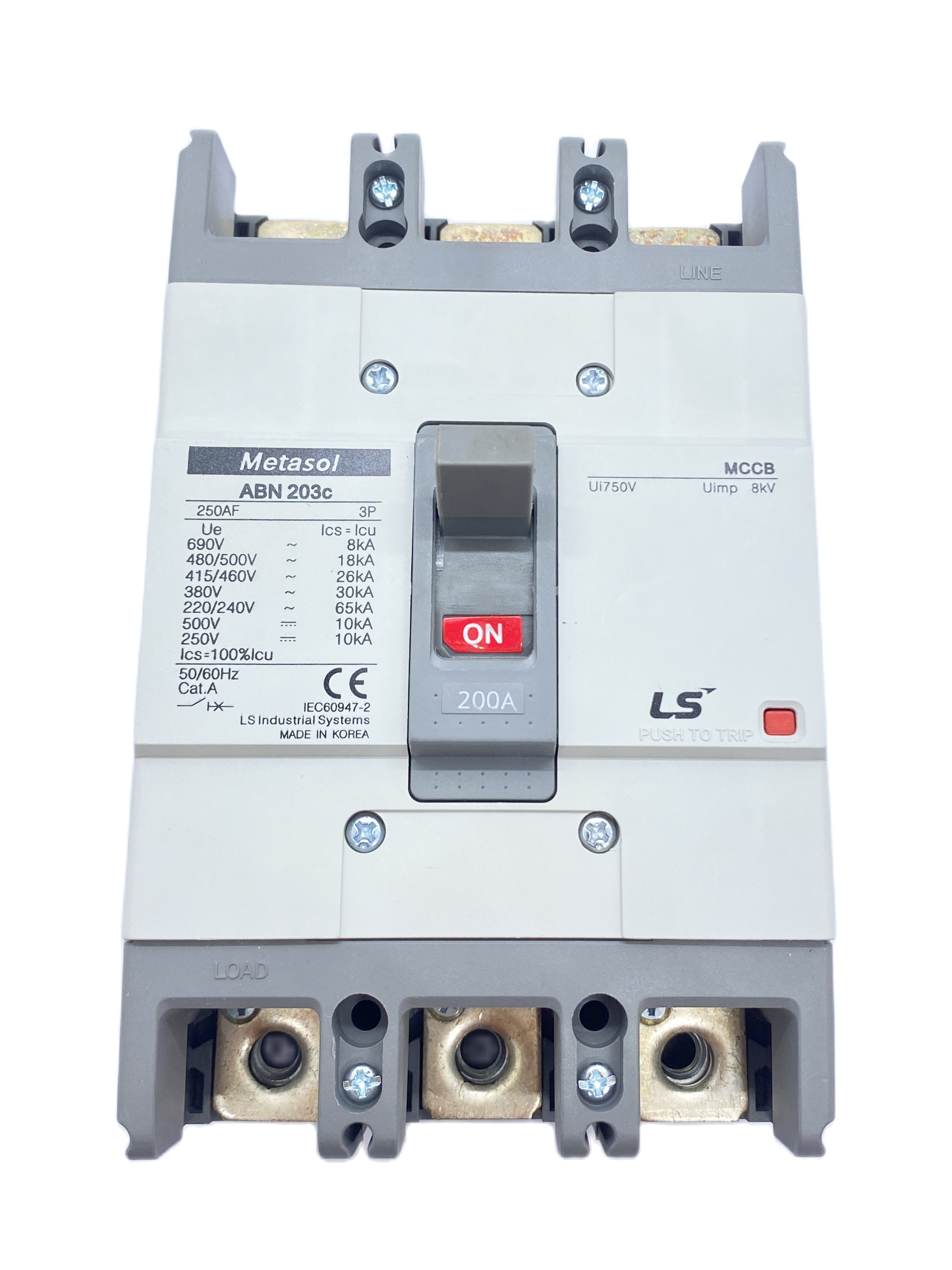Attomat 3 pha ABN 203C - 200A LS