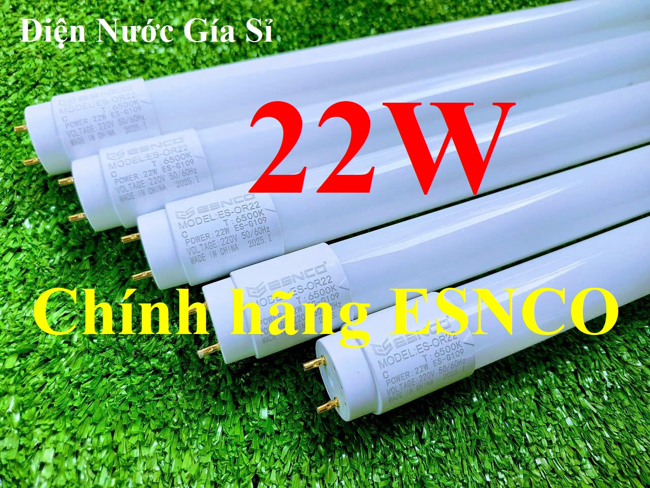 Bóng đèn led tuýp 1m2 (1.2 met) 22W Mỹ Linh - ESNCO chính hãng, sáng trắng 6500K (đặt hàng từ 3 bóng).