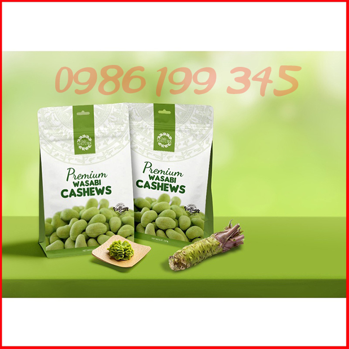 Hạt Điều Wasabi Only Nature 200gr / Túi  ( Hàng xuất khẩu)