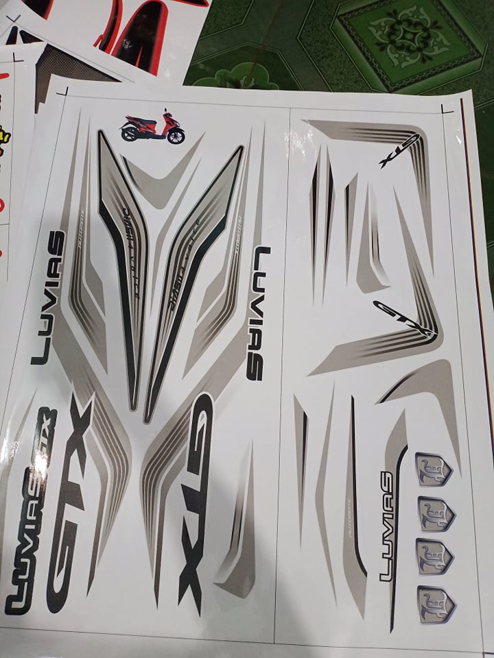 Tem rời luvias GTX bạc trắng