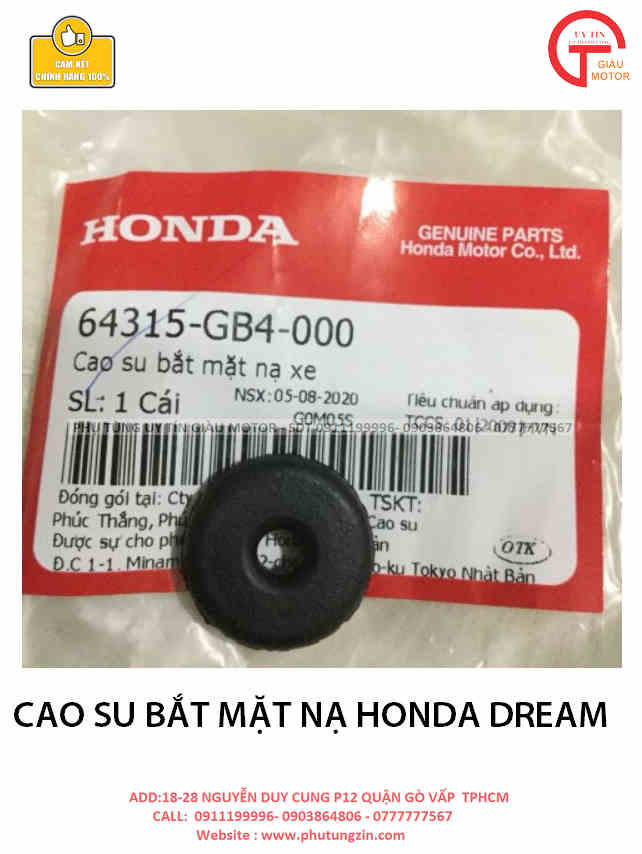 Cao su bắt mặt nạ honda dream