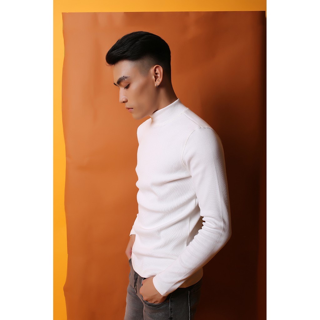 CELEB Áo Thun Nam Tay Dài Cổ Lọ
