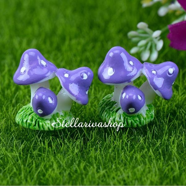 Mô hình chùm nấm nhỏ trang trí tiểu cảnh terrarium