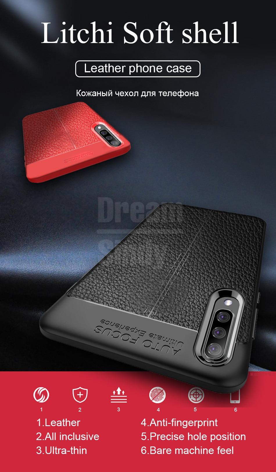 Ốp lưng silicon vân da cho Samsung Galaxy A50 - Auto Focus