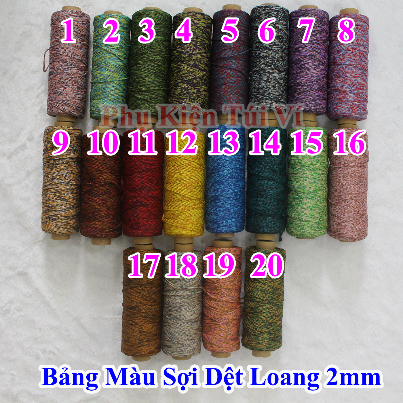 Sợi Dệt Loang (Mã Màu: 01- 30)