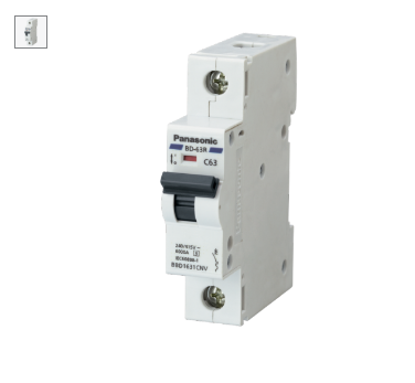 MCB 1P63A Cầu dao tự động DIN BBD1631CNV panasonic