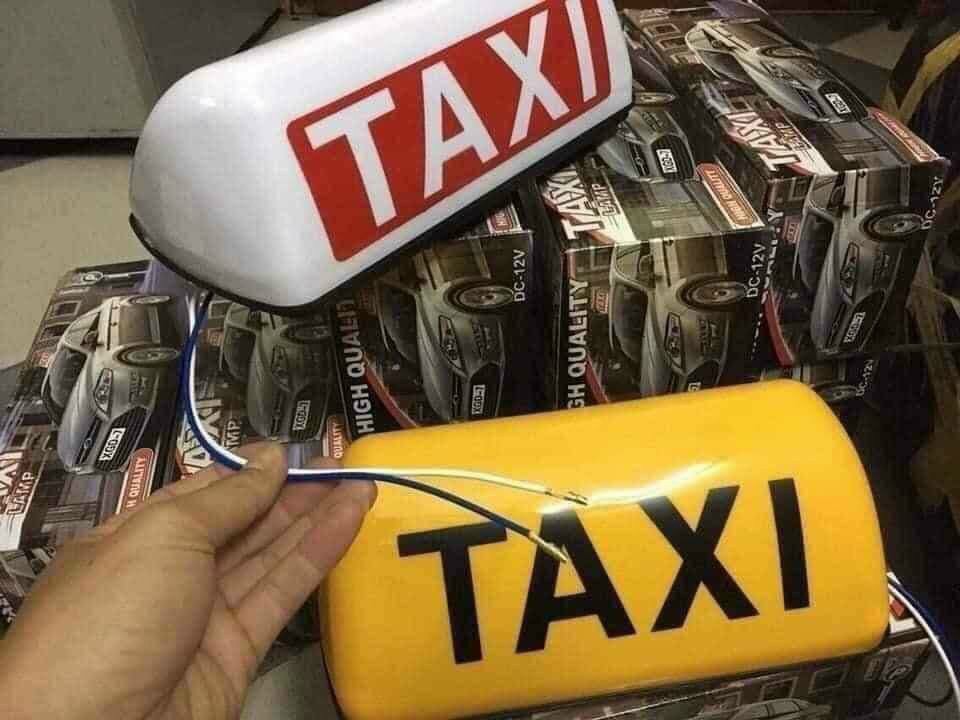 Mào taxi - có đèn - đế nam châm