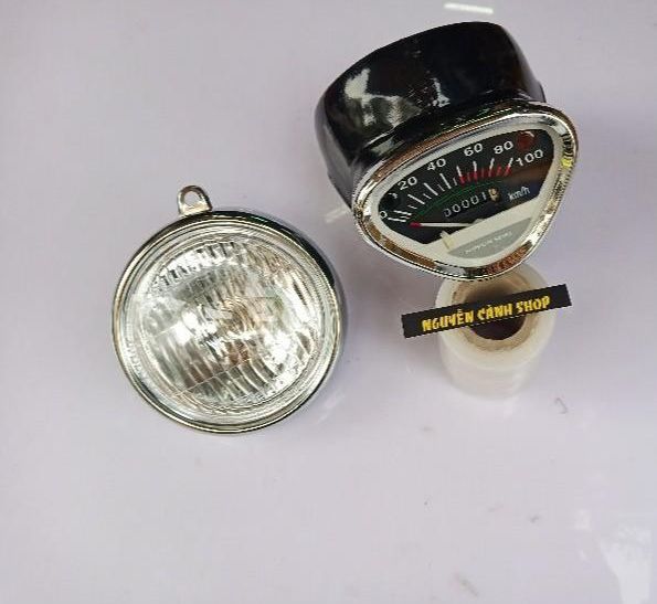 Đèn pha xe 67=cumbo 3 món 1đèn+1gáo đèn+ 1đồng hồ