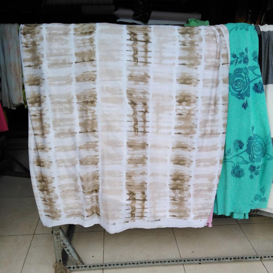 Cotton ribbed fabric elasticity coffee color super beautiful, super quality 25K/m (format 1m6)