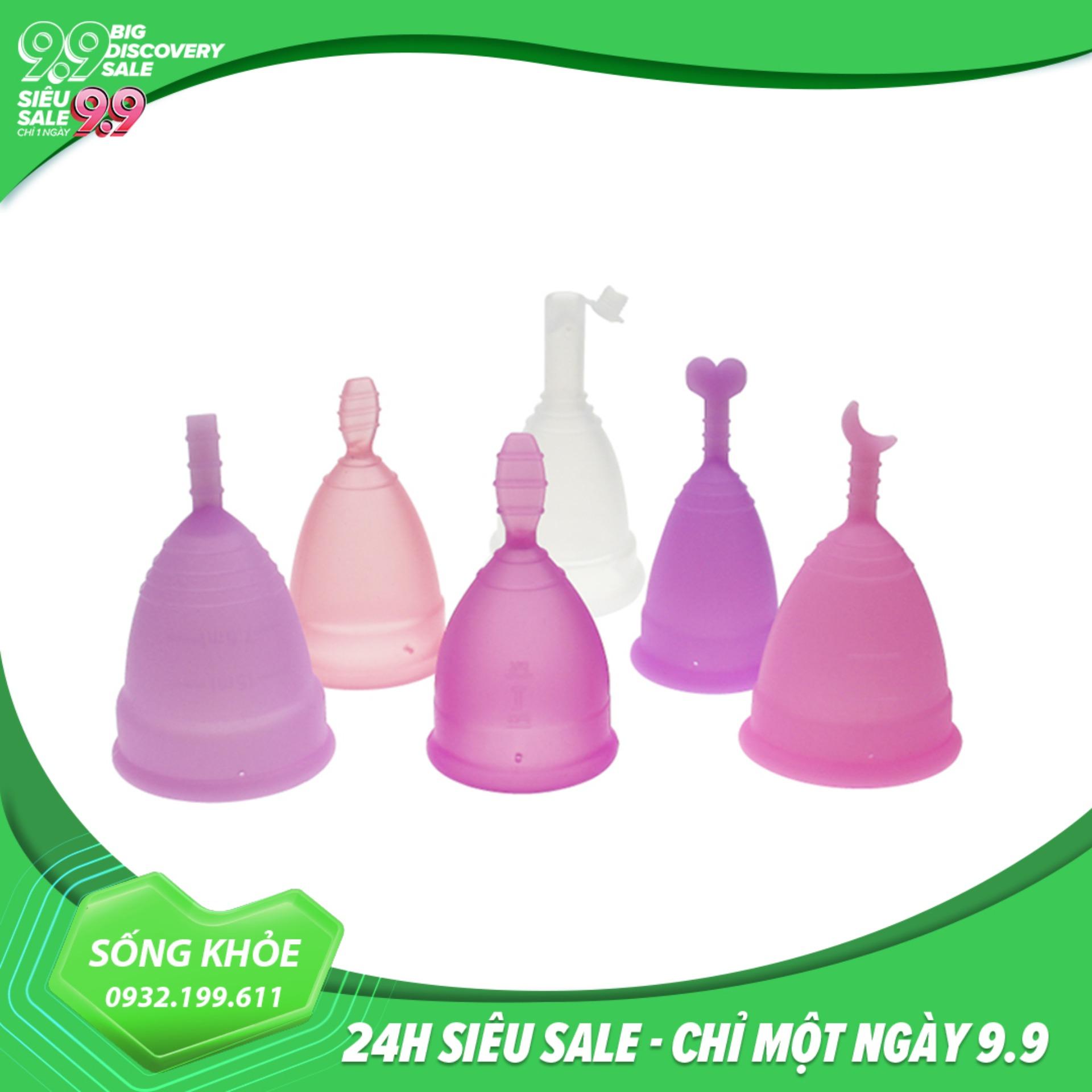 Cốc nguyệt san Vivacup màu tím, size L