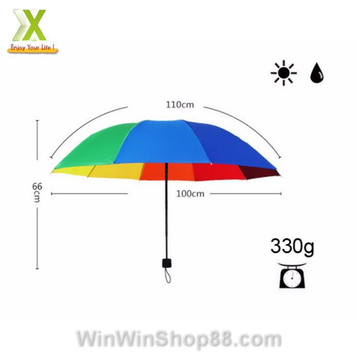 Dù xếp 7 sắc cầu vồng (Thái Lan)