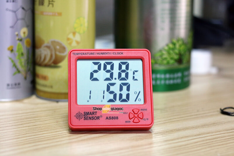 Đồng Hồ Đo Nhiệt Độ Độ Ẩm Smart Sensor AS808