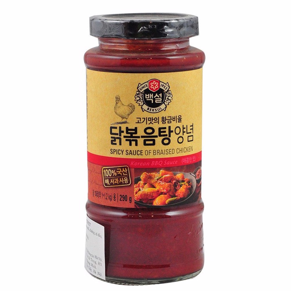 Sốt Ướp Thịt Gà BBQ Hàn Quốc Beksul 290 Gr