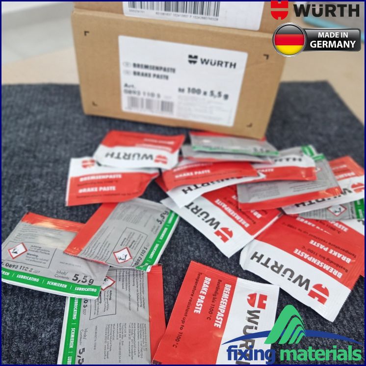 [HCM]Mỡ tra má phanh WURTH Brake Paste SX Đức 5.5g
