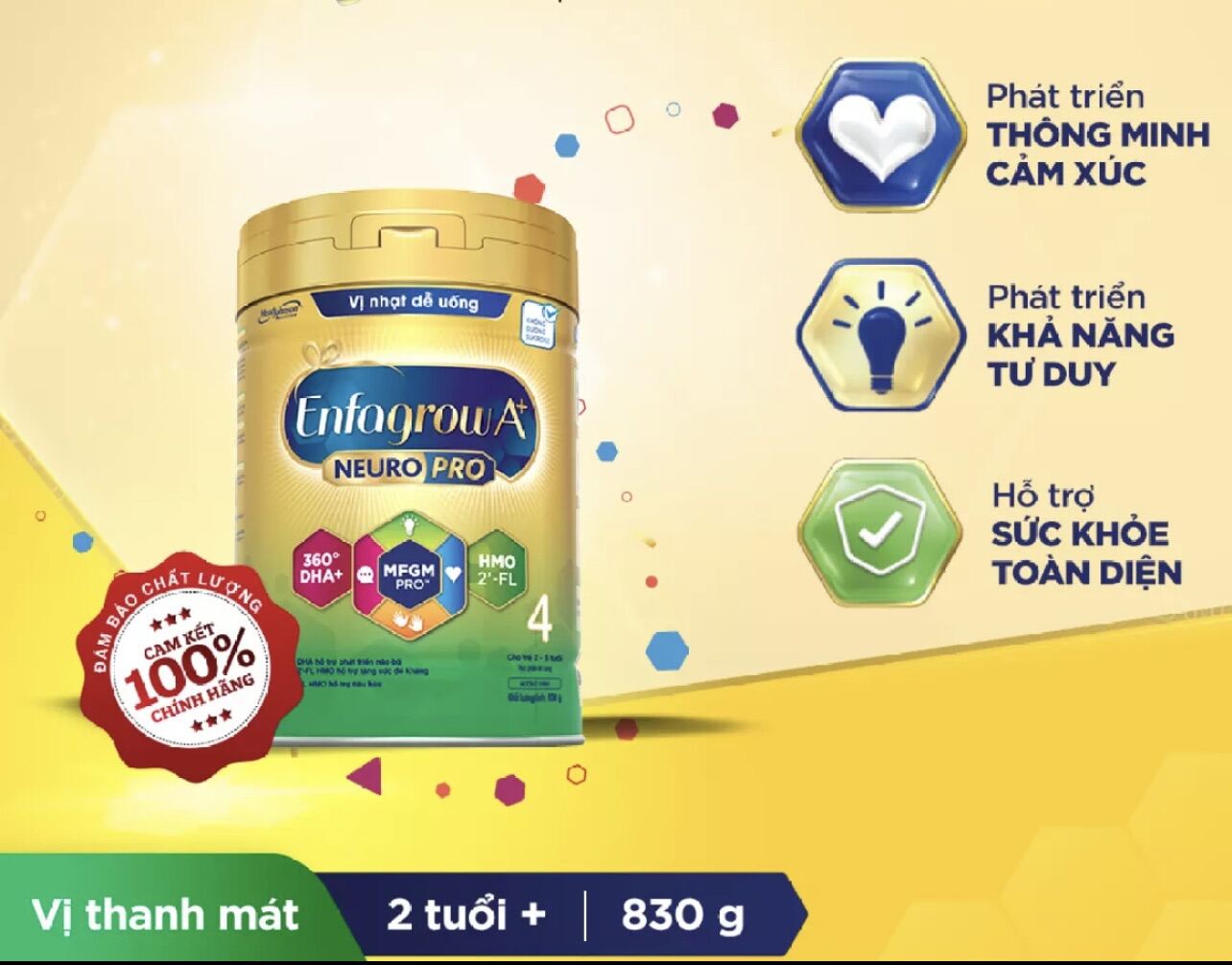 [HCM]Sữa Bột Enfa A+ Neuro 4 830g ( Mẫu mới )