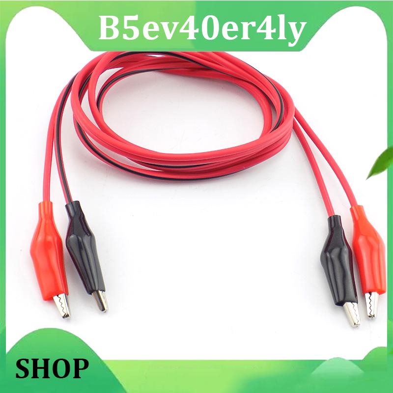 B5ev40er4ly SHOP 1M Double Head Crocodile Clip Electric Alligator Clips Test Lead Roach Electrical DIY Clip Test Lead Jumper Wire Cable