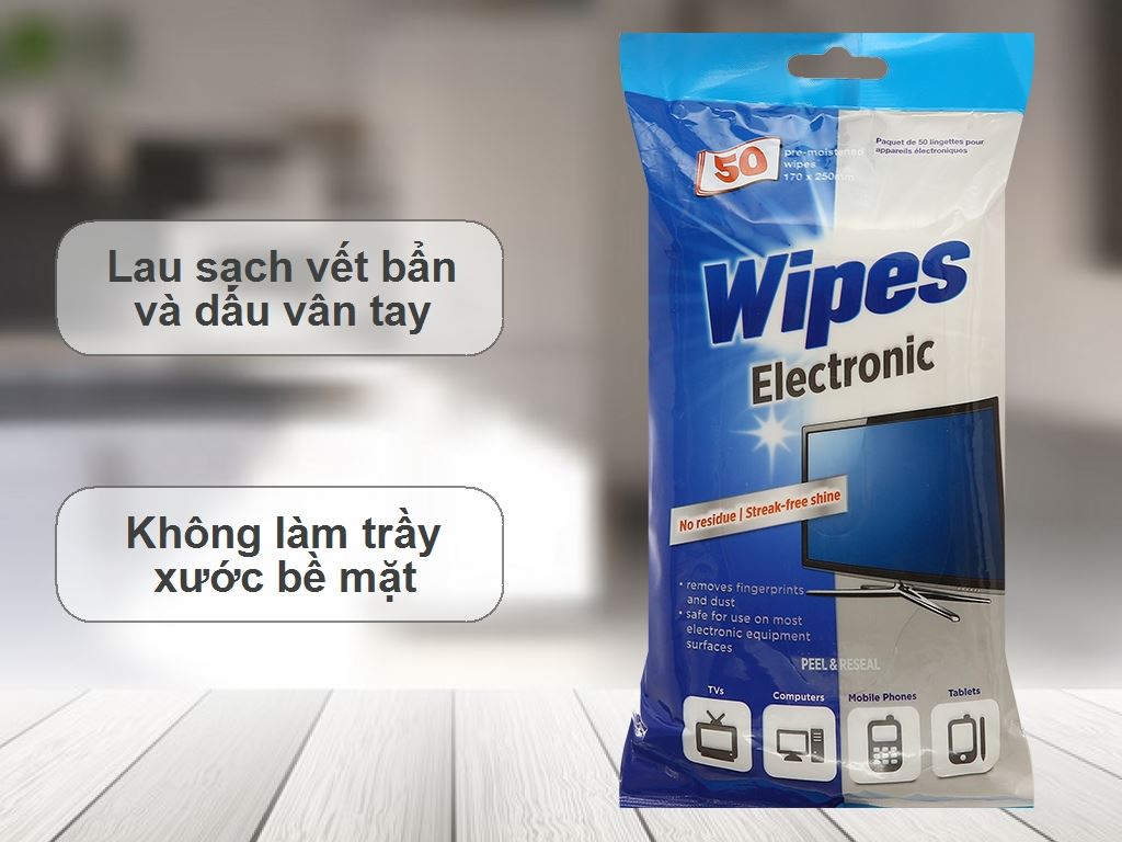 Bộ 50 Khăn Lau Thiết Bị Điện Tử UBL BC0402