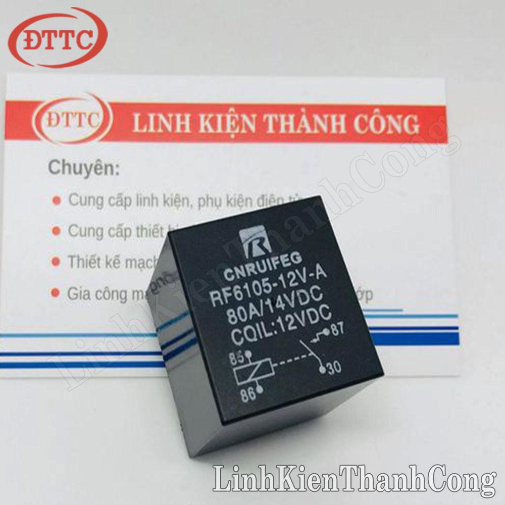 Relay 12vdc 80a 4 chân