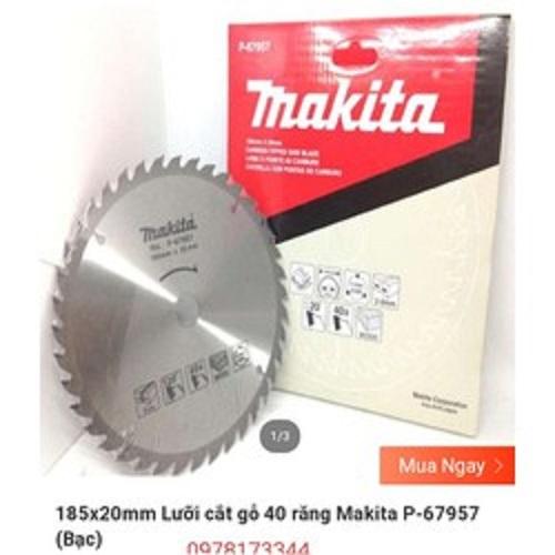 Lưỡi cắt gỗ MAKlTA 185mm 40 răng