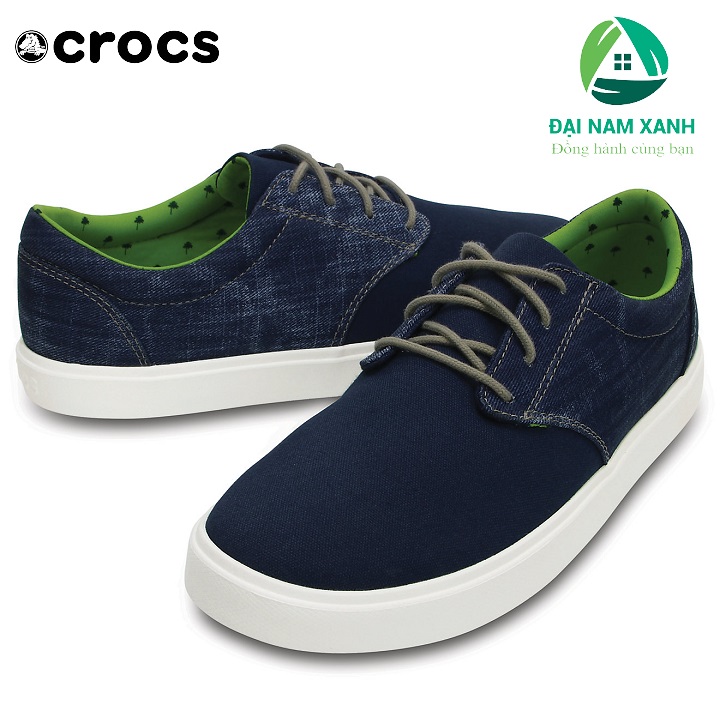 Giày Thời Trang Nam Crocs CitiLane Canvas Lace (màu Navy)