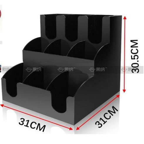Kệ đựng cốc trà sữa mika 3 tầng ( 9 ngăn)